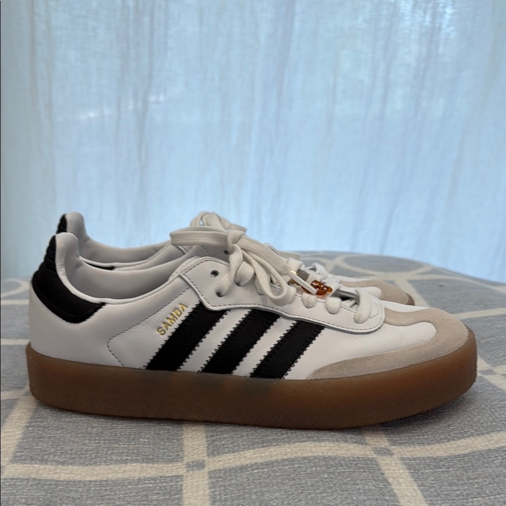 Adidas Samba White and Black Sneakers